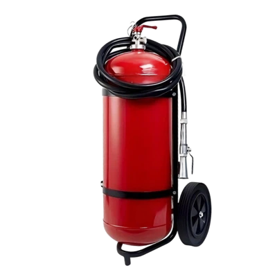 Doppio carrello estintore